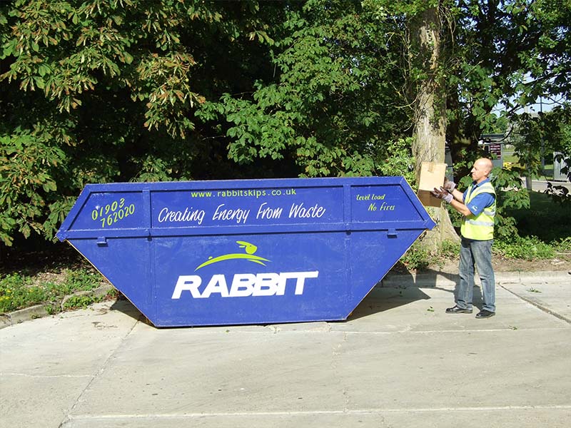 10 yard skip from Rabbit Skip Hire Sussex