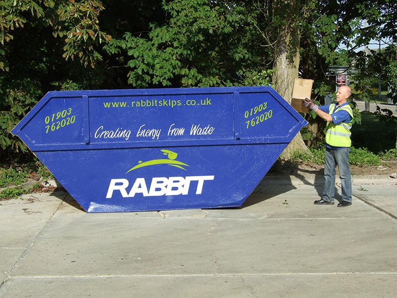 12 yard skip from Rabbit Skip Hire Sussex