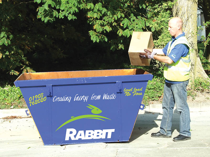 2 yard mini skip from Rabbit Skip Hire Sussex