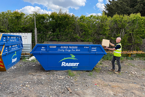 Loading a skip