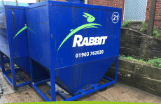 Rabbit Skip Hire sawdust removal service